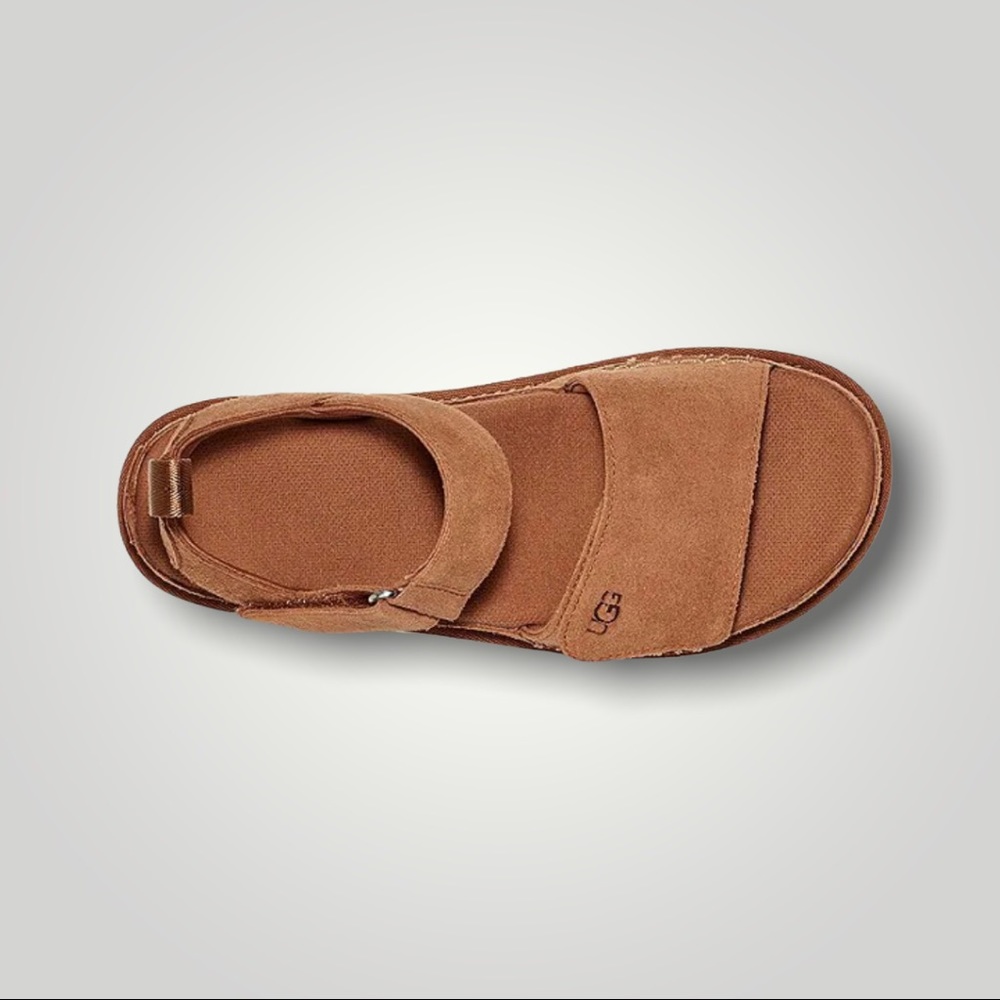 Women’s UGG Goldenstar Suede Sandal - Chestnut Suede - Size 7.5